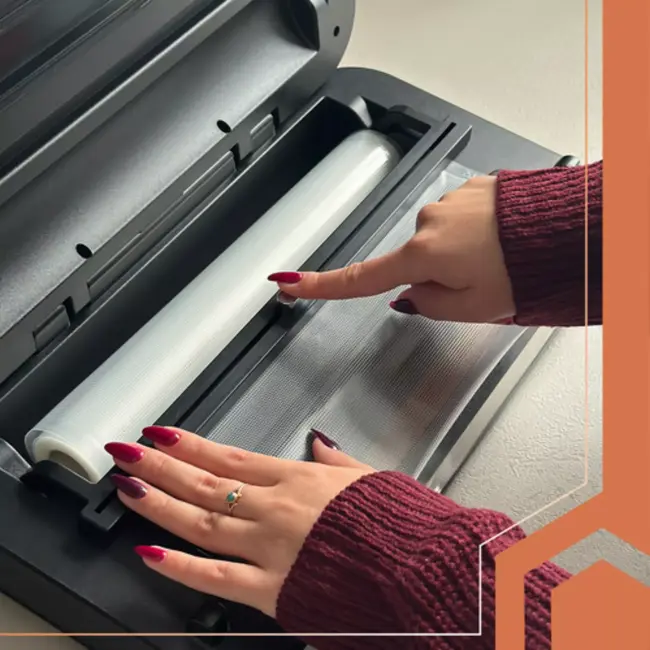 Ruhhy vacumeermachine 125W – dubbele pomp, snijder, folierolhouder en 95 kPa zuigkracht voor voedselverpakking