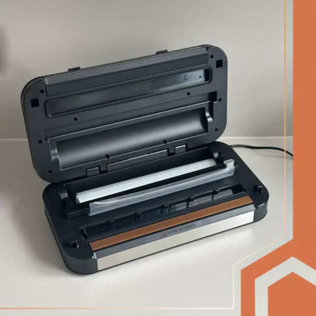 Ruhhy vacumeermachine 125W – dubbele pomp, snijder, folierolhouder en 95 kPa zuigkracht voor voedselverpakking