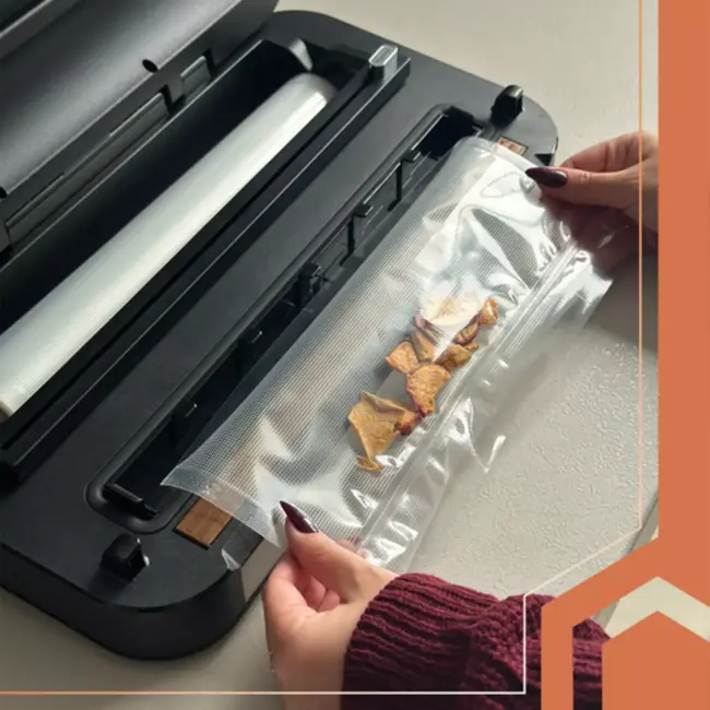 Ruhhy vacumeermachine 125W – dubbele pomp, snijder, folierolhouder en 95 kPa zuigkracht voor voedselverpakking