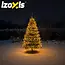 Izoxis kerstverlichting 300 LED – 30 m warm wit, IP44 buitenverlichting met 8 modi en flitseffect voor kerstdecoratie