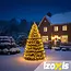 Izoxis kerstverlichting 300 LED – 30 m warm wit, IP44 buitenverlichting met 8 modi en flitseffect voor kerstdecoratie