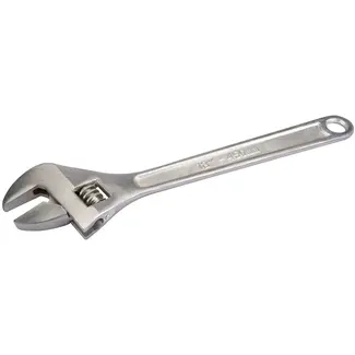 Silverline verstelbare moersleutel - gesmeed staal, chroomgeplateerd - 45 cm, bek 50 mm - chroom - aandraaien van moeren en bouten