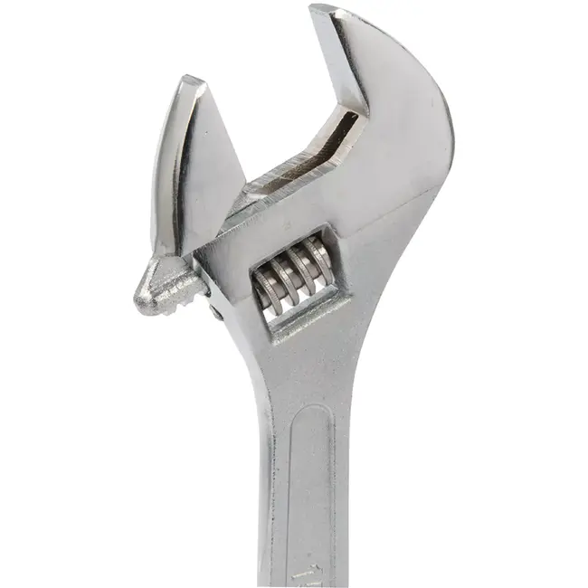 Silverline verstelbare moersleutel 375 mm - verchroomd staal - bekopening 41 mm - zilver - voor vast- en losdraaien van moeren