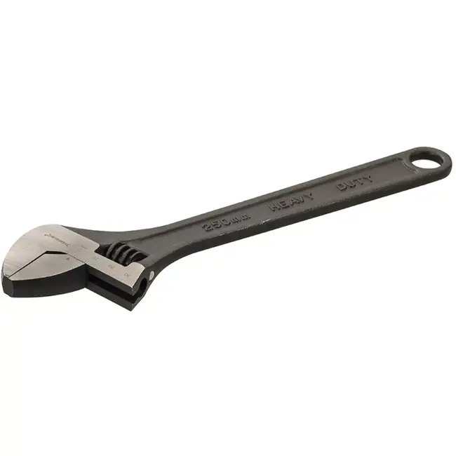 Silverline verstelbare moersleutel - chroom-vanadium staal - 200 mm lengte, 22 mm kaak - grijs - voor bouten en moeren