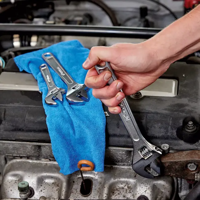 Silverline Moersleutelset verstelbaar - verchroomd staal - 150/200/250 mm - zilver - 3 stuks - aandraaien van bouten en moeren