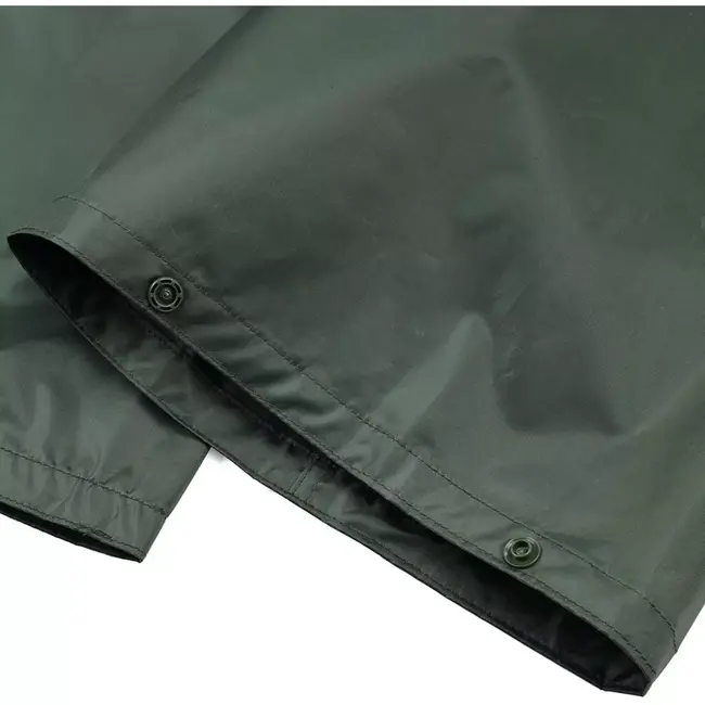 Scruffs werkregenpak jas en broek - textiel - waterdicht - maat L - groen - 2-delig - voor buitenwerk en bouw