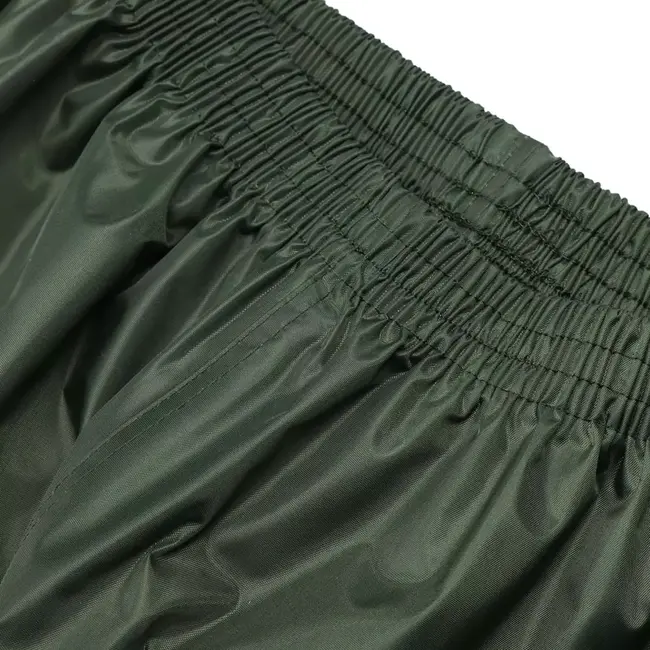 Scruffs werkregenpak jas en broek - textiel - waterdicht - maat L - groen - 2-delig - voor buitenwerk en bouw