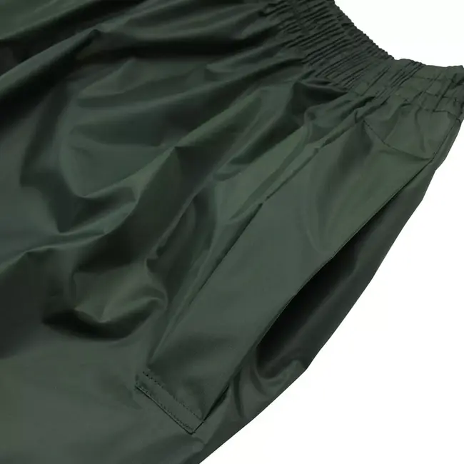 Scruffs werkregenpak jas en broek - textiel - waterdicht - maat L - groen - 2-delig - voor buitenwerk en bouw