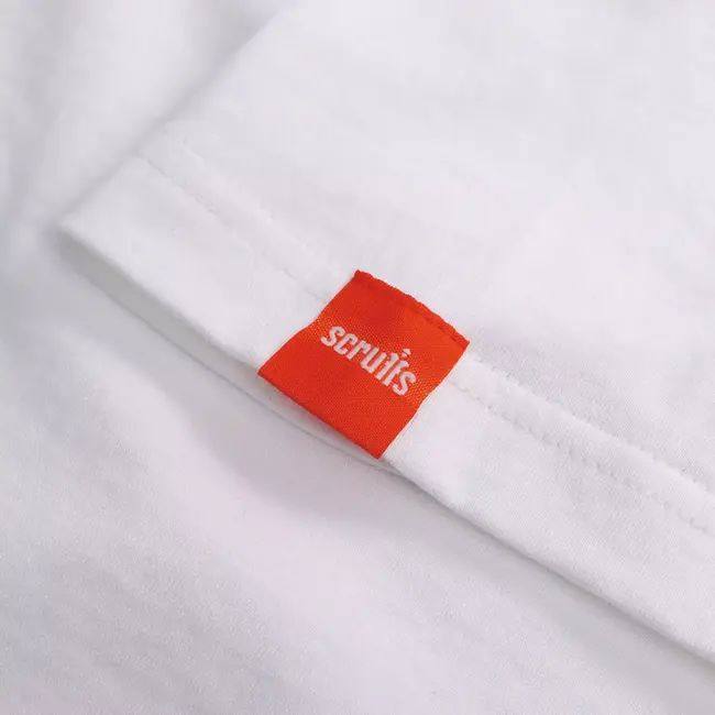 Scruffs werkshirt - maat XXXL - textiel - eco en duurzaam voor dagelijks werk - wit - bouw en klus