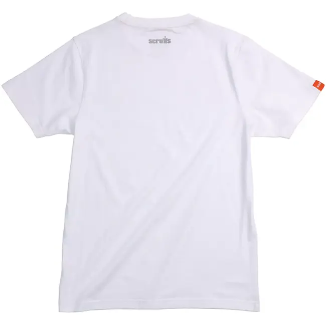 Scruffs werkshirt - maat XXXL - textiel - eco en duurzaam voor dagelijks werk - wit - bouw en klus