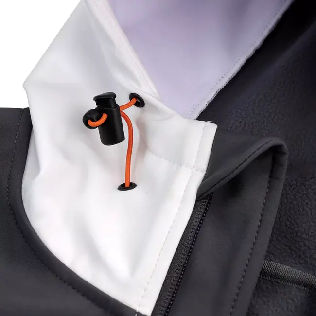 Scruffs Werkjas van softshell - winddicht, ademend en waterafstotend - maat S - wit/grafiet - voor bouw en buitenwerk