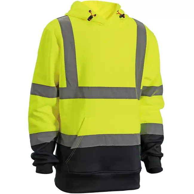 Scruffs veiligheidstrui met capuchon - textiel - signalerend, reflecterend - maat XXXL - geel/marineblauw - werkplaats en bouw