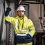 Scruffs veiligheidstrui met capuchon - textiel - signalerend, reflecterend - maat XXXL - geel/marineblauw - werkplaats en bouw