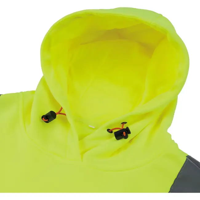 Scruffs werktrui met capuchon - textiel - reflecterend voor hoge zichtbaarheid - maat XXL - geel/donkerblauw - bouwplaats