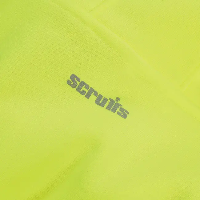 Scruffs Veiligheidscapuchontrui - textiel - hoge zichtbaarheid met reflectie - maat S - geel/marineblauw - werk en bouwplaats