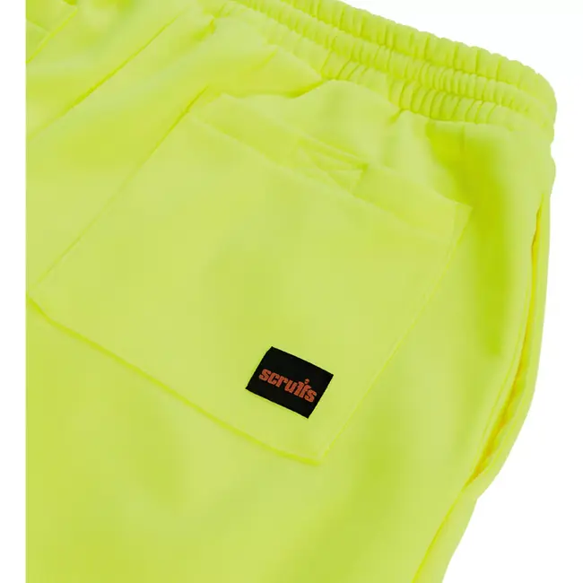 Scruffs signaleringswerkbroek joggingmodel - textiel - hoge zichtbaarheid - maat XXXL - geel/marineblauw - bouw en werkplaats