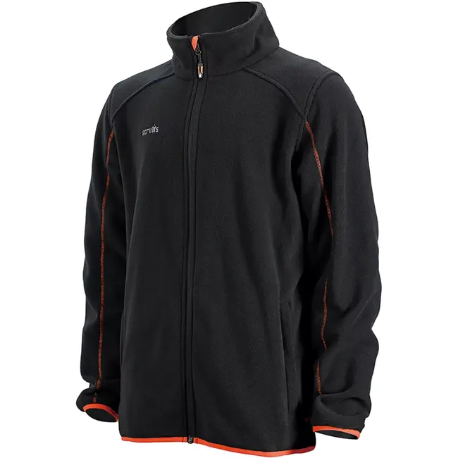 Scruffs fleecejack - microfleece - lichtgewicht, warm en ademend - maat S - zwart - voor werk en buiten
