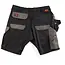Scruffs werkshort met holsterzakken - gerecycled polyester/katoen/elastaan - maat 46 - zwart - hamerlus en D-ring voor klussen