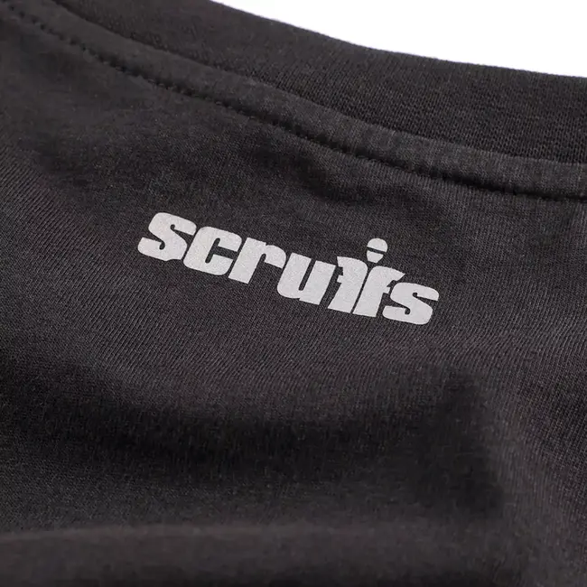Scruffs werk t-shirt duurzaam katoen 180 g/m2 - ademend, langer model tegen opkruipen - maat XXL - met opdruk