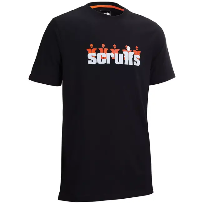 Scruffs T-shirt met opdruk - 100% duurzaam katoen 180 g/m2 - ademend, langere pasvorm tegen opkruipen - maat M - voor werk
