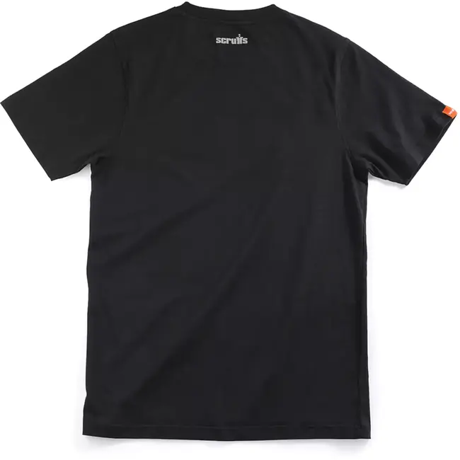 Scruffs Werk T-shirt met print van 100% katoen - ademend en langer model dat niet opkruipt - maat S - 180 g/m2 - voor klussen