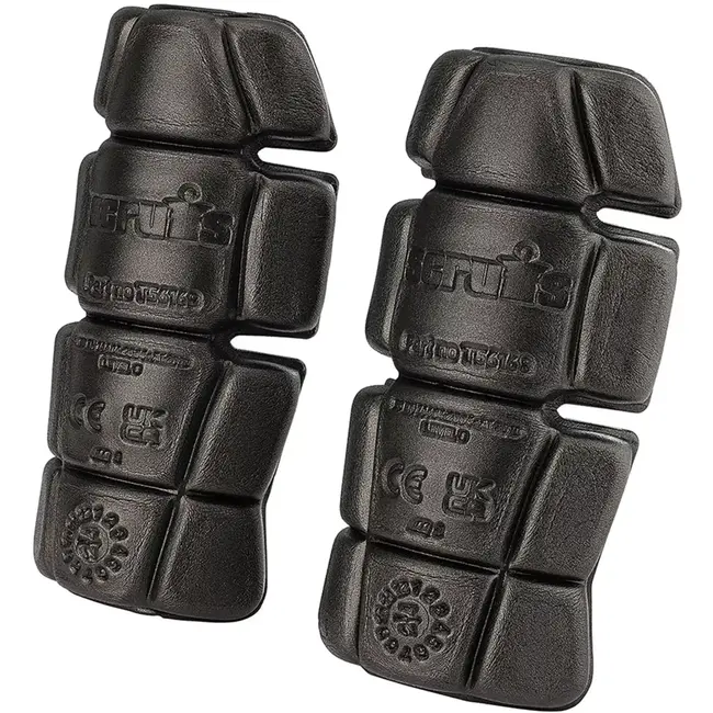 Scruffs Kniebeschermers werkbroek - flexibel schuim - ergonomisch schokdempend bandloos - universele maat - zwart - kniezakken