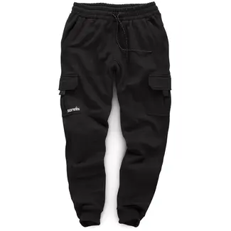Scruffs Joggingbroek slanke pasvorm - polyester-katoen 320 g/m2 - elastische tailleband - XL - zwart - werk en vrije tijd