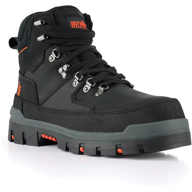 Scruffs veiligheidslaars S3 - composiet neus en tussenzool - maat 42 - zwart - antislip, antistatisch, hittebestendig voor bouw