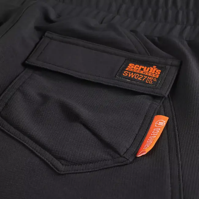 Scruffs Technische dames werkbroek - gerecycled nylon met elastaan - 4-weg rekbaar - maat 46 normale lengte - zwart - klussen