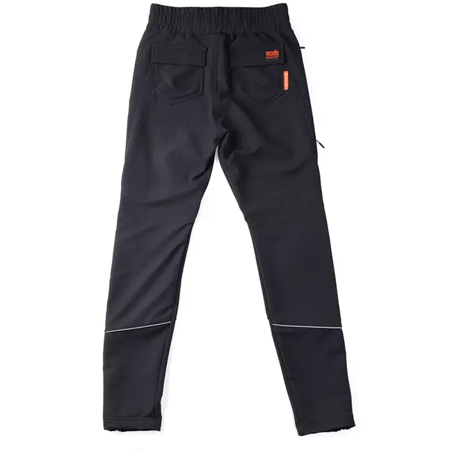 Scruffs Dames werkbroek van gerecycled nylon met elastaan - 4-weg rekbaar - maat 44 regulier - zwart - voor bouw en klus