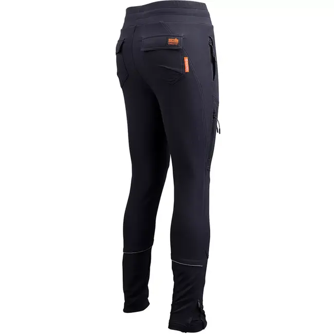 Scruffs werkbroek voor dames - maat 36 normale lengte - gerecycled nylon - 4-weg rek - zwart - voor werk