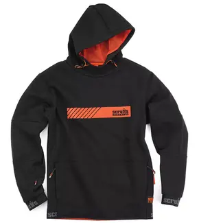 Scruffs Capuchontrui - katoen-polyester - ademend, duurzaam en flexibel comfort - maat XXL - zwart - voor werk en vrije tijd