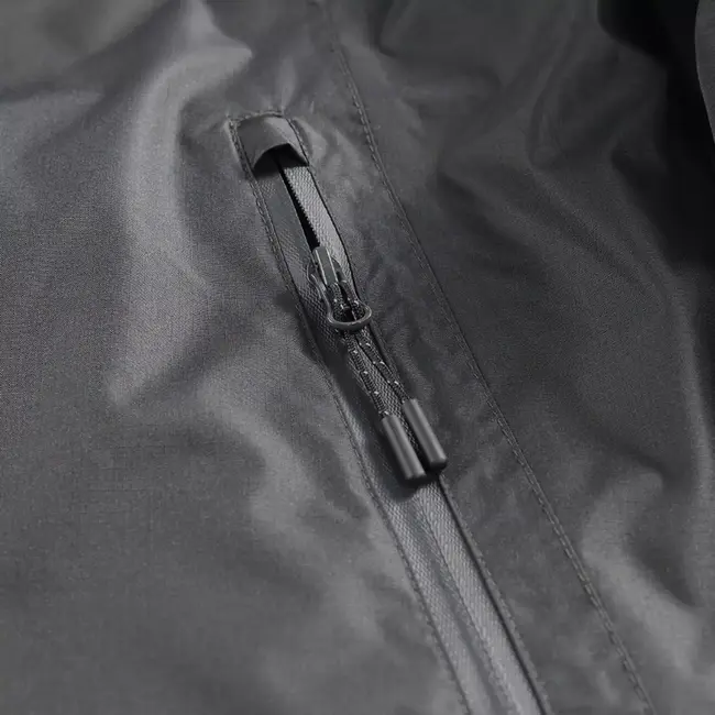 Scruffs waterdichte werkjas - gerecycled polyester met ademende polyurethaanlaag - maat L - grafiet zwart - buitengebruik