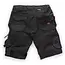 Scruffs dames werkshort met holsterzakken en gereedschapslussen - gerecycled polyester en katoen - maat 40 - zwart - voor bouw