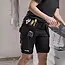 Scruffs dames werkshort met holsterzakken en gereedschapslussen - gerecycled polyester en katoen - maat 40 - zwart - voor bouw