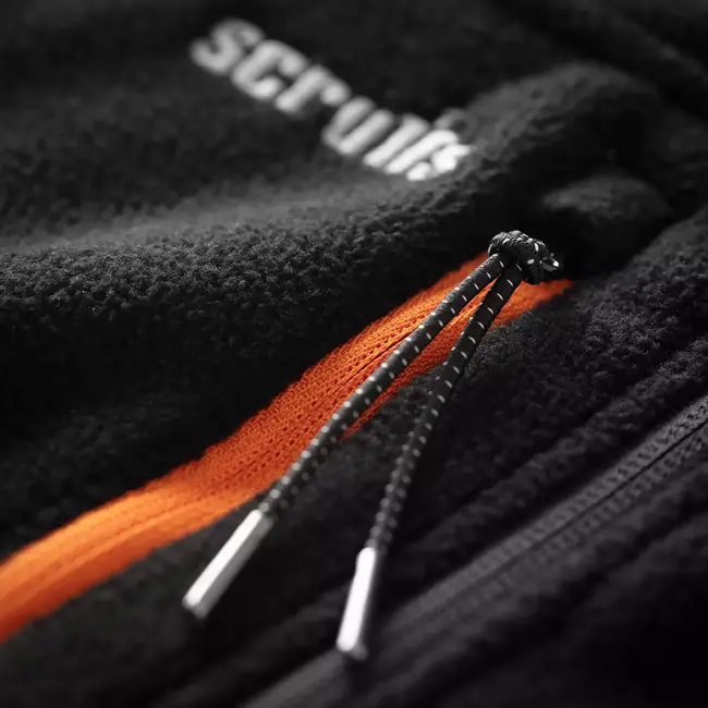 Scruffs werkfleecejas - gerecycled polyester - waterafstotend, sneldrogend en duurzaam - maat XS - zwart - buitenwerk