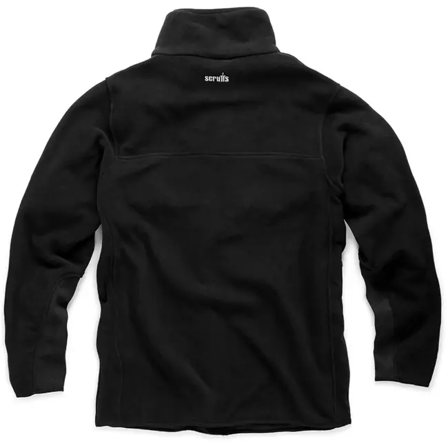 Scruffs werkfleecejas - gerecycled polyester - waterafstotend, sneldrogend en duurzaam - maat XS - zwart - buitenwerk