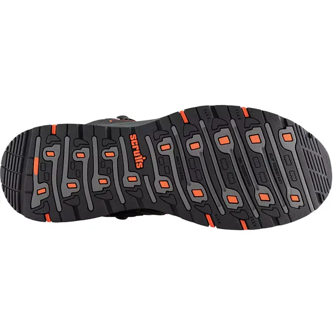 Scruffs Veiligheidslaarzen - waterafstotend materiaal - S3 SRC HRO ESD WR - maat 42 - zwart/oranje - bouw en buitenwerk