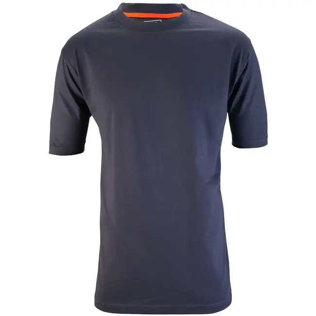 Scruffs Werkshirt katoen ademend en duurzaam maat XS marineblauw 180 g/m2 vrije borstzone voor logo-opdruk nauwsluitend model