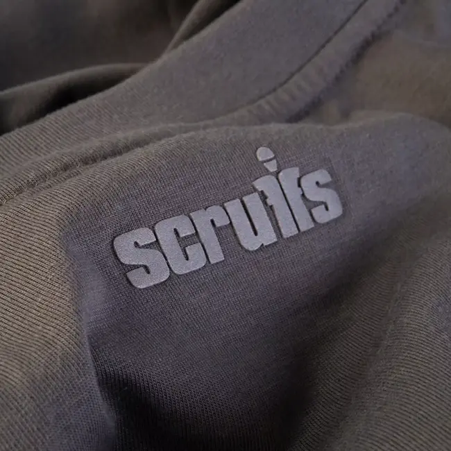 Scruffs werkshirt van duurzaam katoen 180 g/m2 - ademend, langere pasvorm, voor logo-opdruk - maat XXXL - grijs - werkkleding