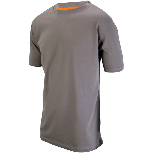 Scruffs Werk t-shirt - 100% duurzaam katoen 180 g/m2 - ademend en nauwsluitend model - maat XL - grijs - voor bedrukking