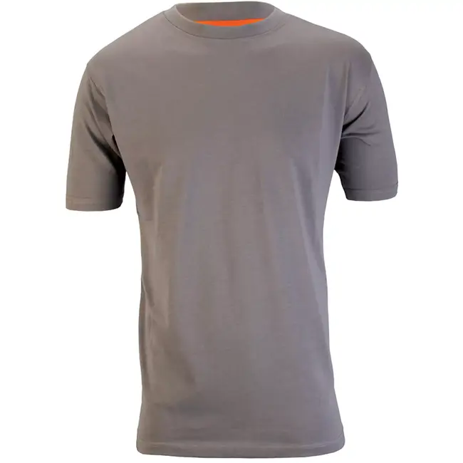 Scruffs Werk T-shirt - 100% katoen 180 g/m2 - ademend en duurzaam - maat L - grijs - voor opdruk en borduren