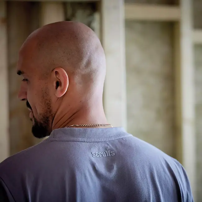 Scruffs Werk T-shirt - 100% katoen 180 g/m2 - ademend en duurzaam - maat L - grijs - voor opdruk en borduren