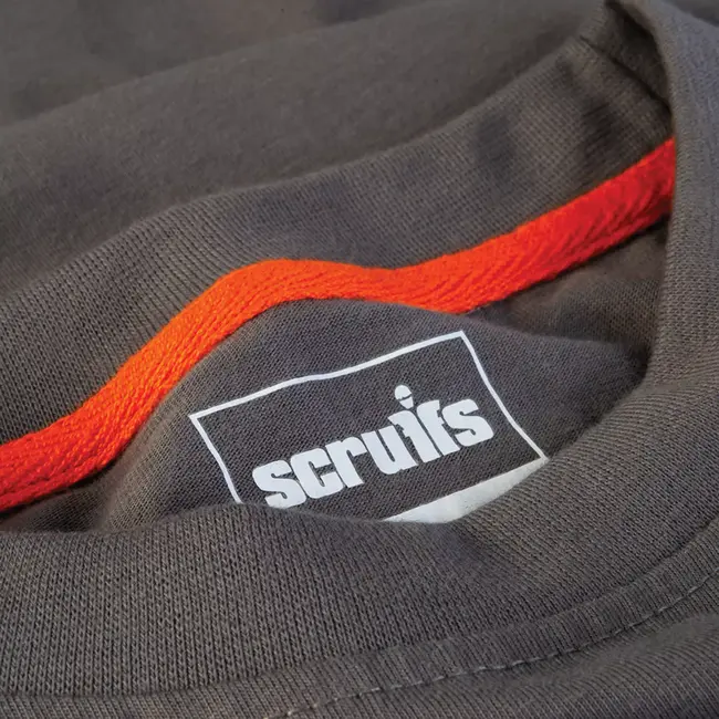 Scruffs Werk t-shirt - 100% katoen 180 g/m2 - ademend, duurzaam - maat M - grijs - voor bedrukking en bedrijfskleding