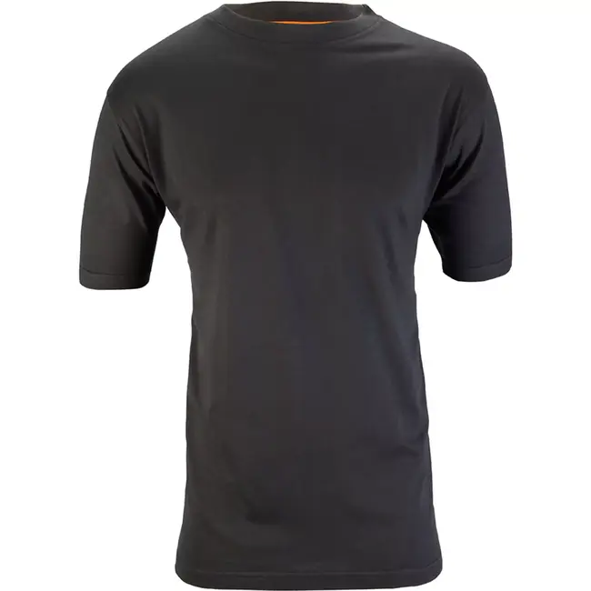 Scruffs werkshirt 100% katoen - ademend, duurzaam - maat XXXL - zwart - 180 g/m2 - voor logo opdruk en borduren - werkkleding