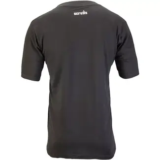 Scruffs werkshirt - katoen 180 g/m2 - ademend, nauwsluitend model, borst vrij voor logo - maat XXL - zwart - voor bedrukking