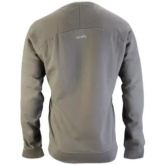 Scruffs Werktrui - 80% katoen, 20% polyester - maat M - grijs - ademend en duurzaam met ritszakken - voor bouw en werkplaats