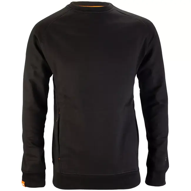 Scruffs Werktrui - 80/20 katoen/polyester 320 g/m2 - ademend met ritszakken - maat XXXL - zwart - voor bouw en kluswerk