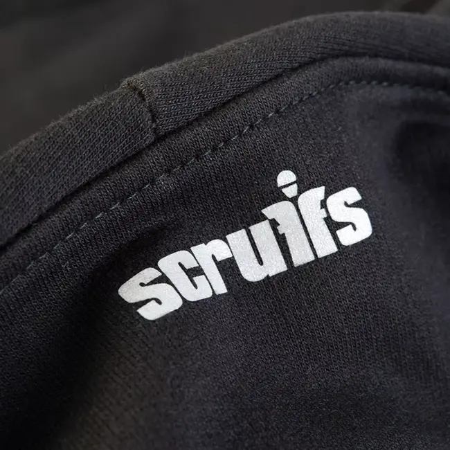 Scruffs Werktrui - 80/20 katoen/polyester 320 g/m2 - ademend met ritszakken - maat XXXL - zwart - voor bouw en kluswerk