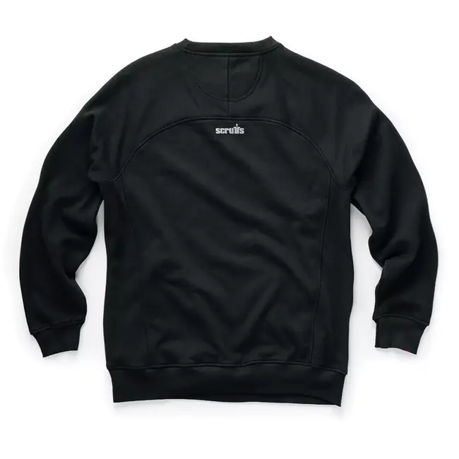 Scruffs Werktrui - 80/20 katoen/polyester 320 g/m2 - ademend met ritszakken - maat XXXL - zwart - voor bouw en kluswerk